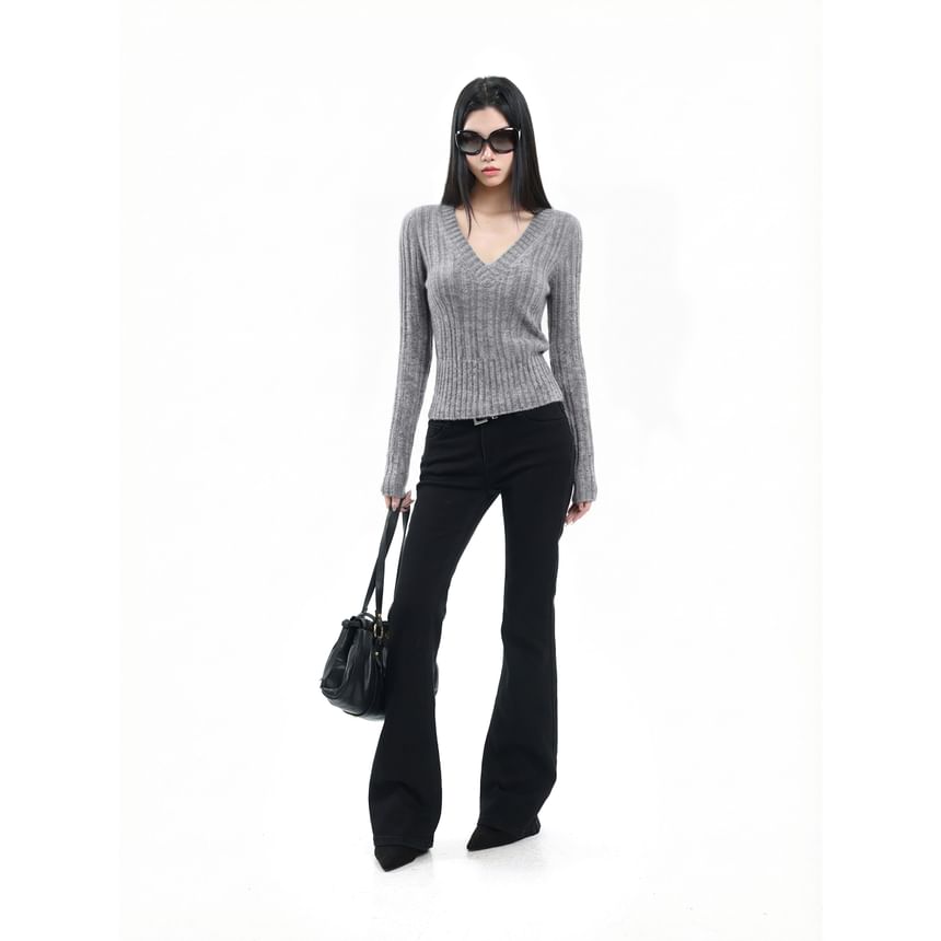 Plain Crew Neck Tee with Long Sleeves