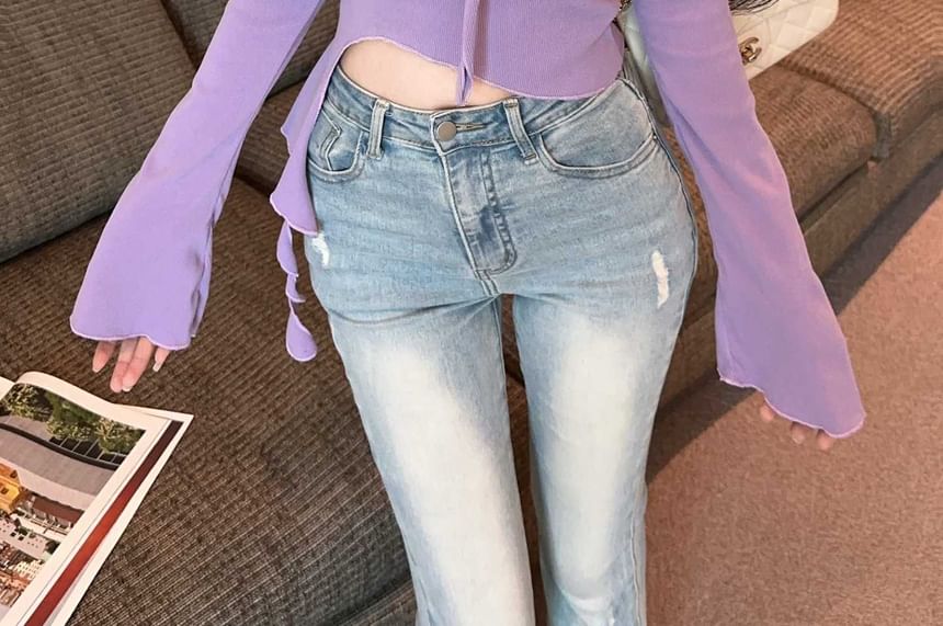 Asymmetrical Halter Neck Crop Top Slim Fit