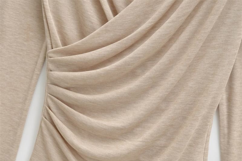 V-Neck Wrap Tee Long Sleeve