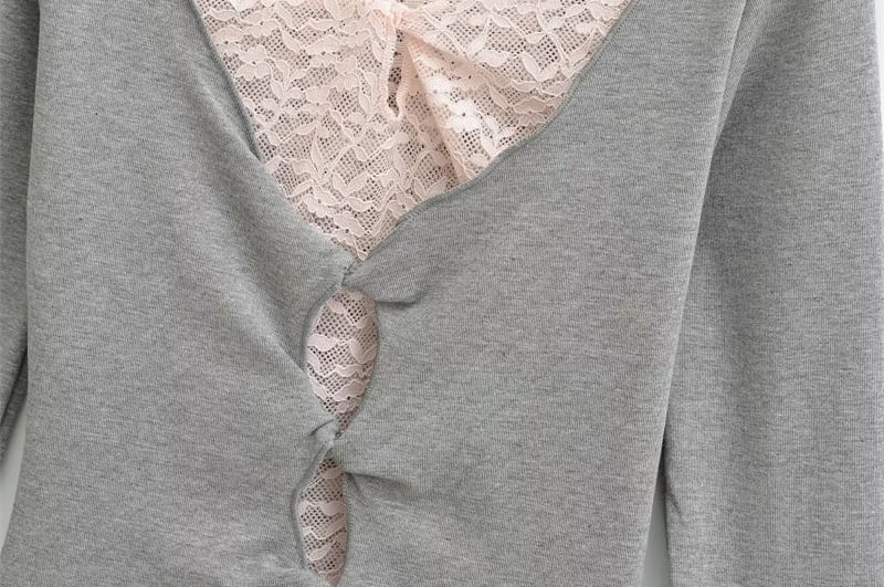 Two-Tone Mock Neck Long Sleeve Top