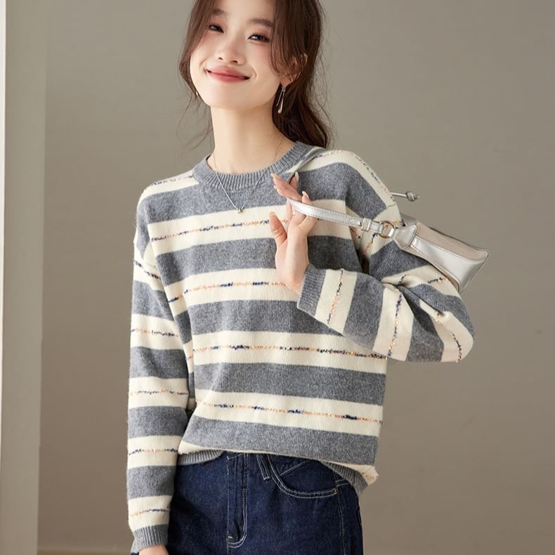Striped Crewneck Knitwear