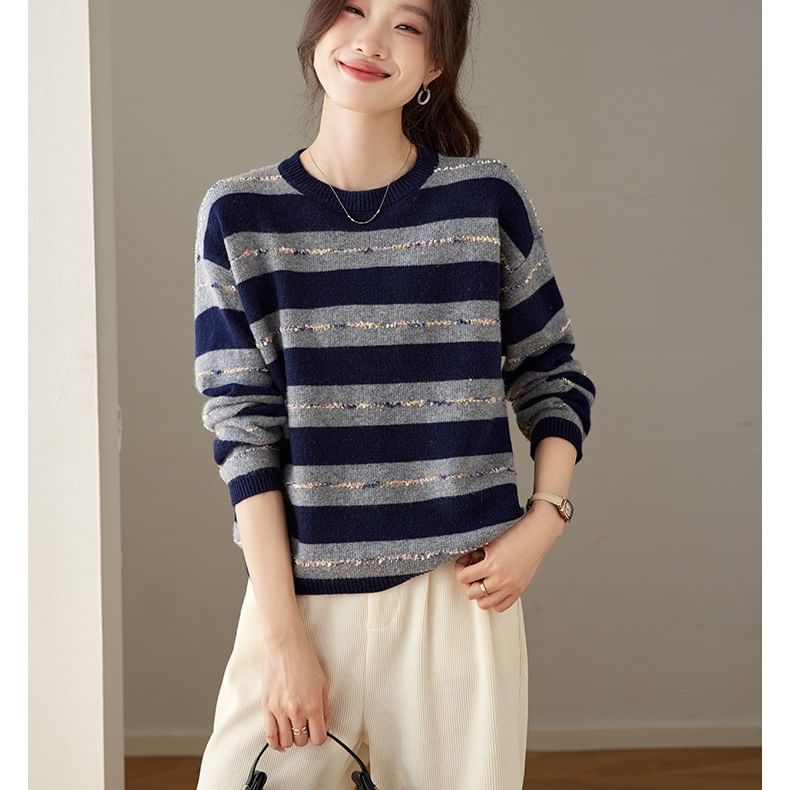 Striped Crewneck Knitwear
