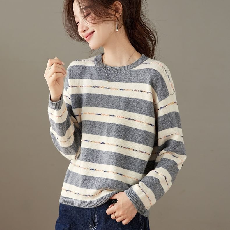 Striped Crewneck Knitwear