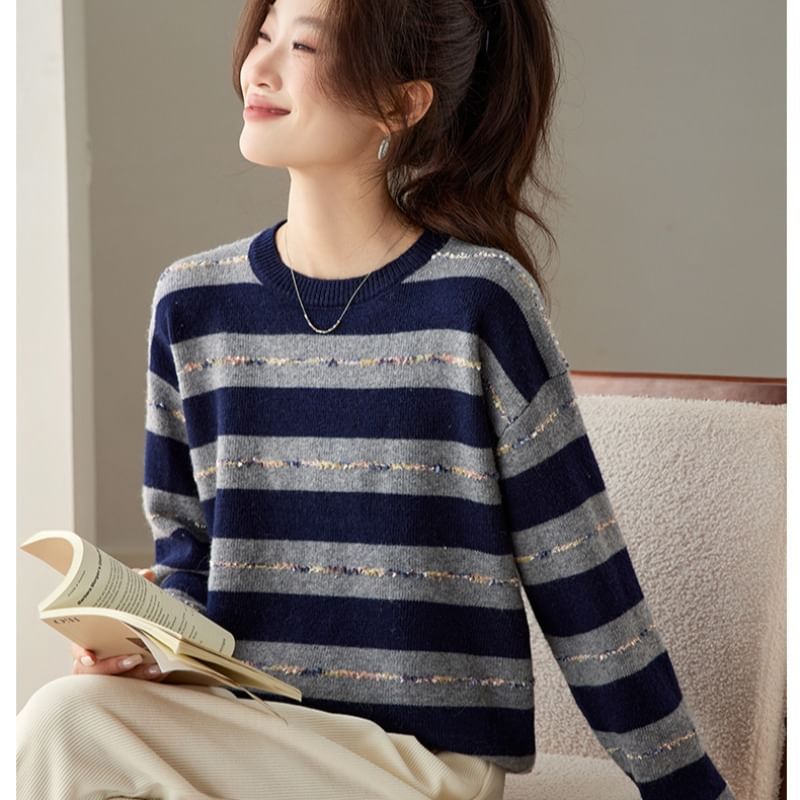 Striped Crewneck Knitwear