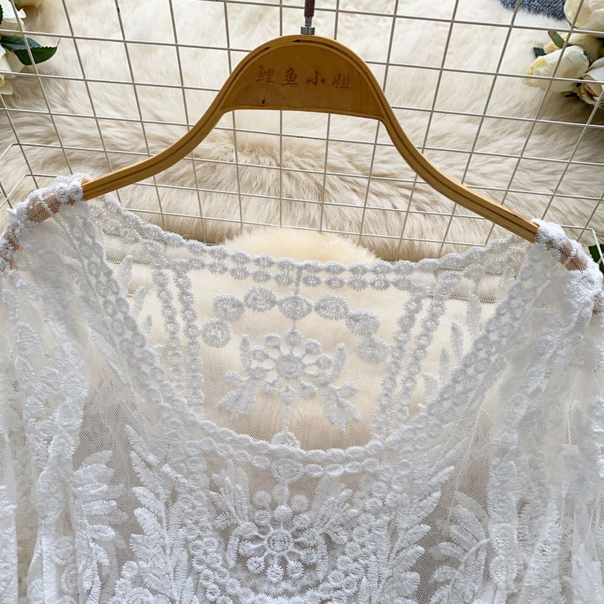 Lace Long-Sleeve Top