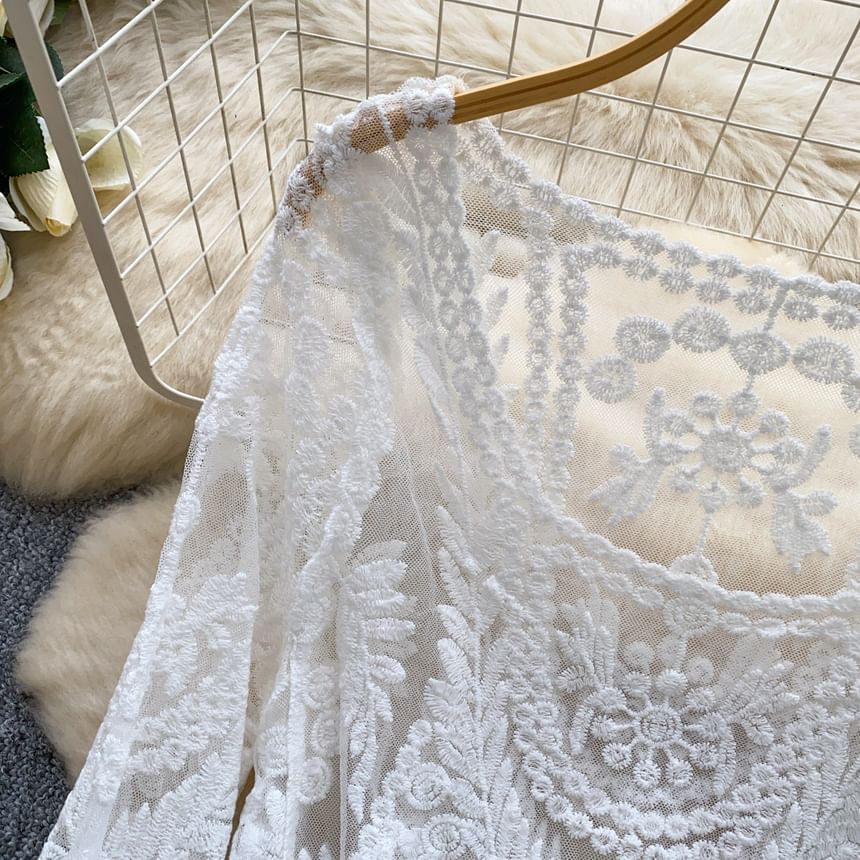 Lace Long-Sleeve Top