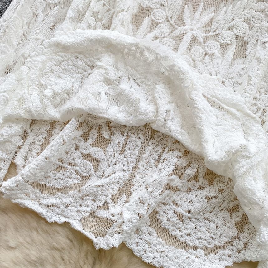 Lace Long-Sleeve Top