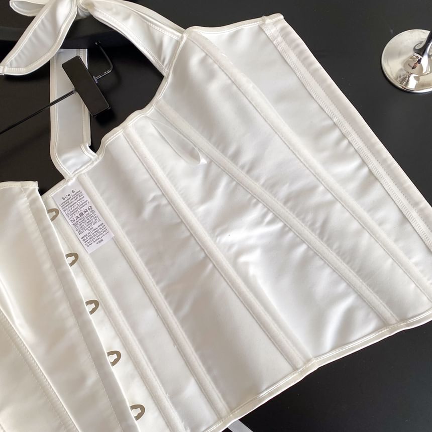 Satin Crop Corset Top