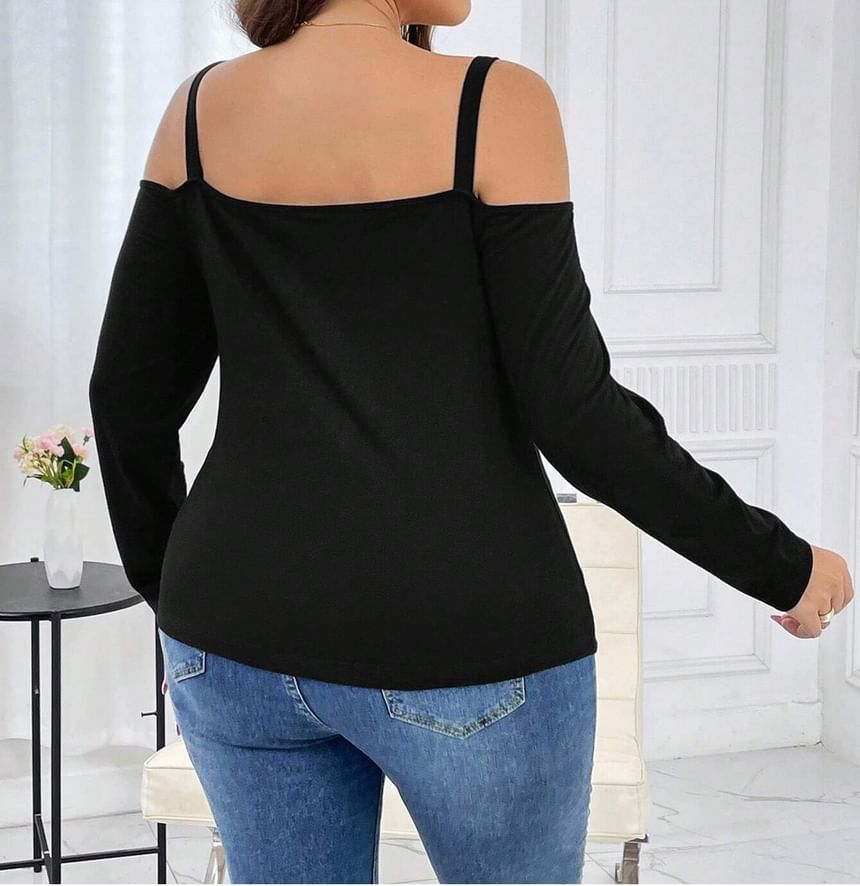 Cold Shoulder Slim Fit Tee
