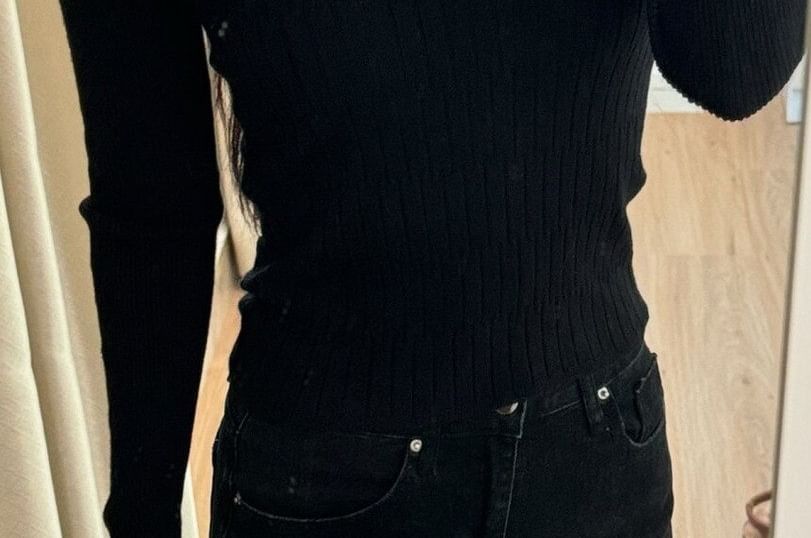 Cold Shoulder Knit Crop Top with Halter Neck