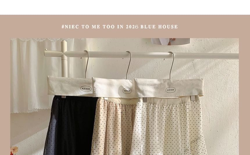 Dotted Mesh A-Line Skirt with Tiered Asymmetry