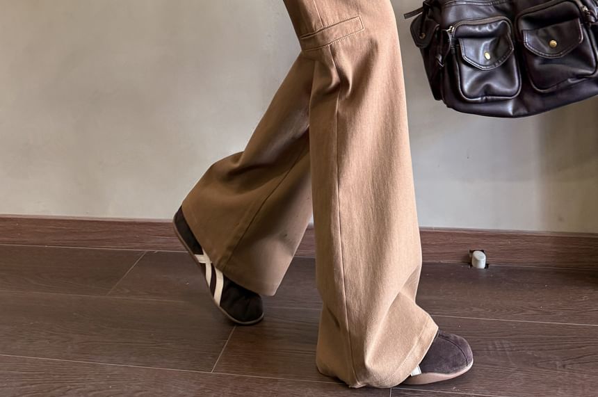 Skirt Overlay Flared Cargo High-Waisted Jeans