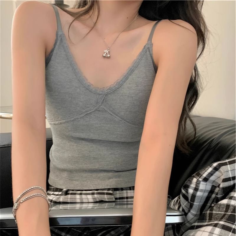 V-Neck Crop Cami