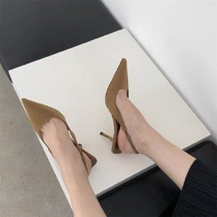 Pointy High Heel Slingback Sandals