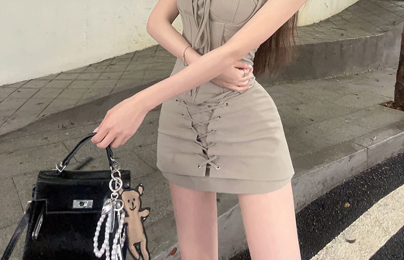 Sweetheart Neck Bustier Top & Mini Pencil Skirt Set