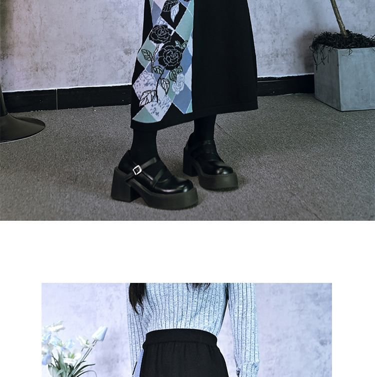 Argyle V-Neck Cardigan with High-Waisted Knit Maxi A-Line Skirt