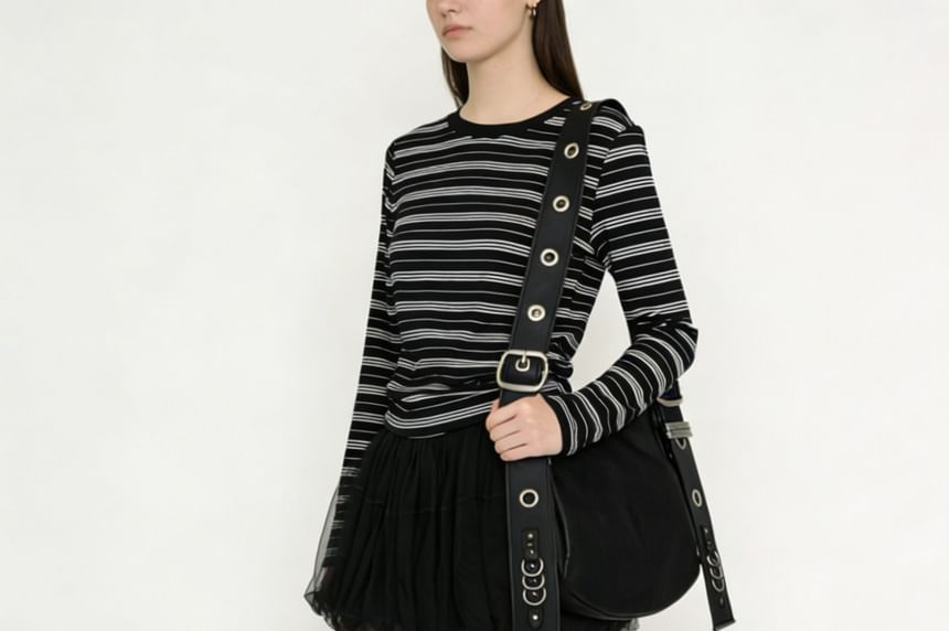 Sheer Mini A-Line Skirt - Mid Rise Plain