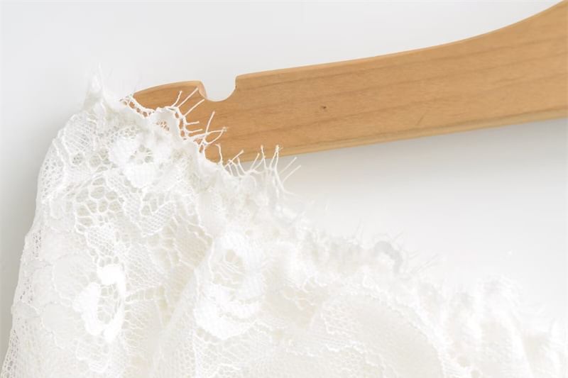 Lace Panel Cable Knit Crop Tube Top