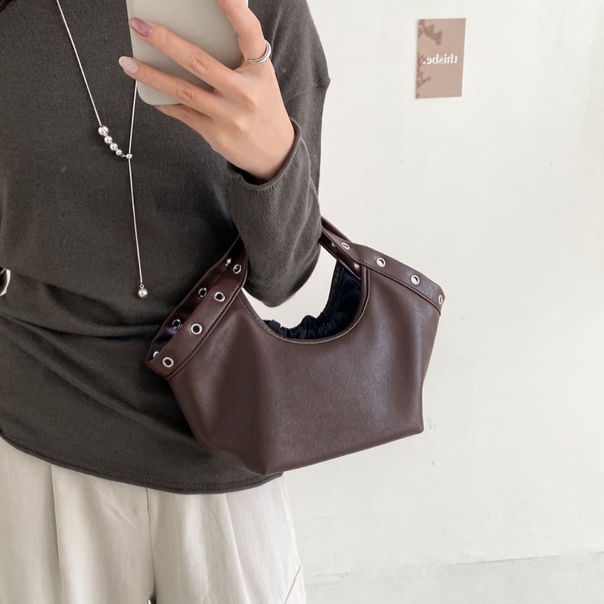 Grommet Crossbody Tote Bag