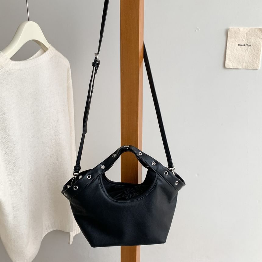 Grommet Crossbody Tote Bag
