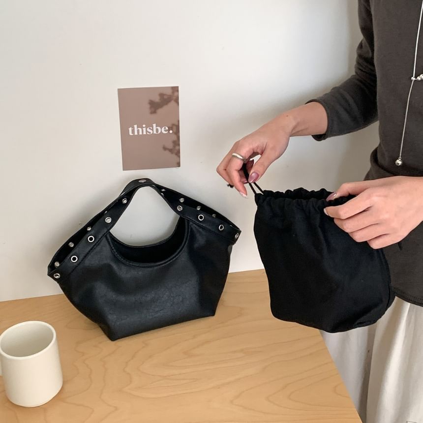 Grommet Crossbody Tote Bag