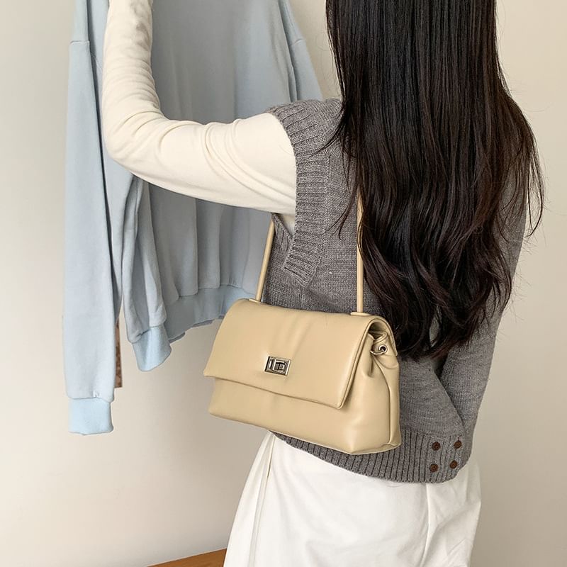 Buckle Flap Shoulder Bag