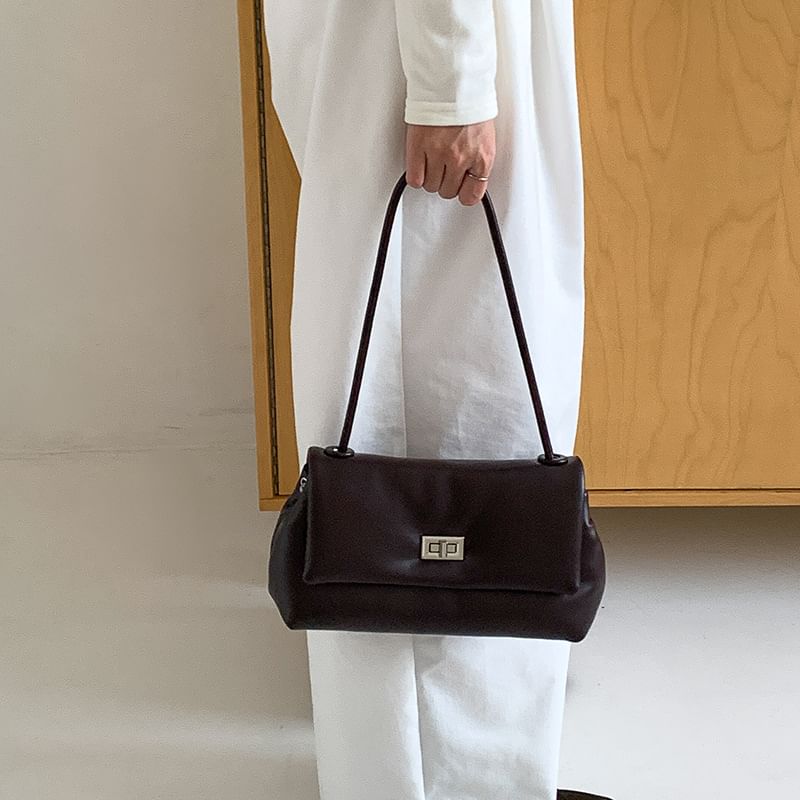 Buckle Flap Shoulder Bag
