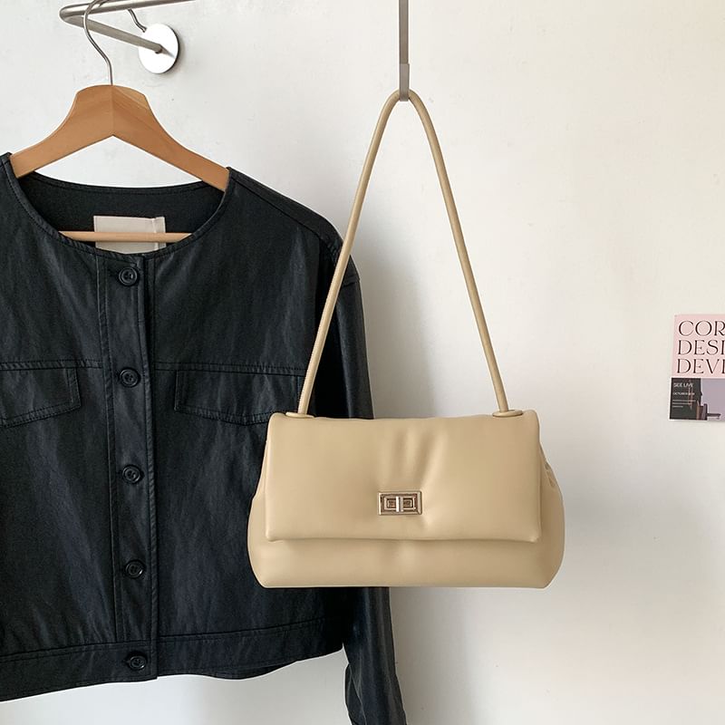 Buckle Flap Shoulder Bag