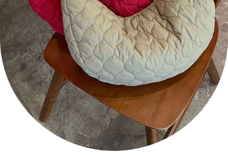 Quilted Fabric Hobo Shoulder Bag