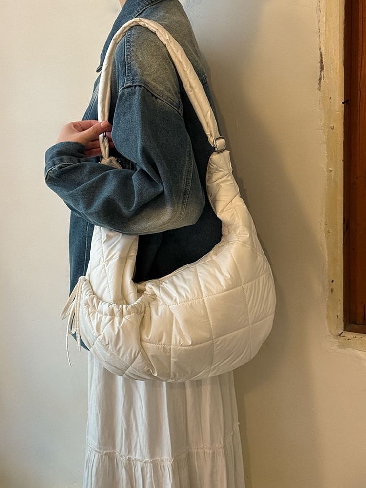 Quilted Fabric Shoulder Bag