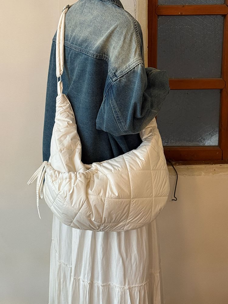 Quilted Fabric Shoulder Bag