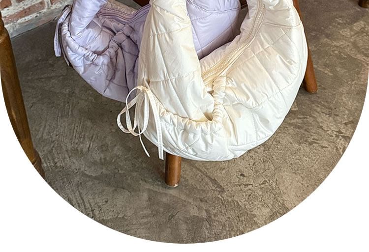 Quilted Fabric Shoulder Bag