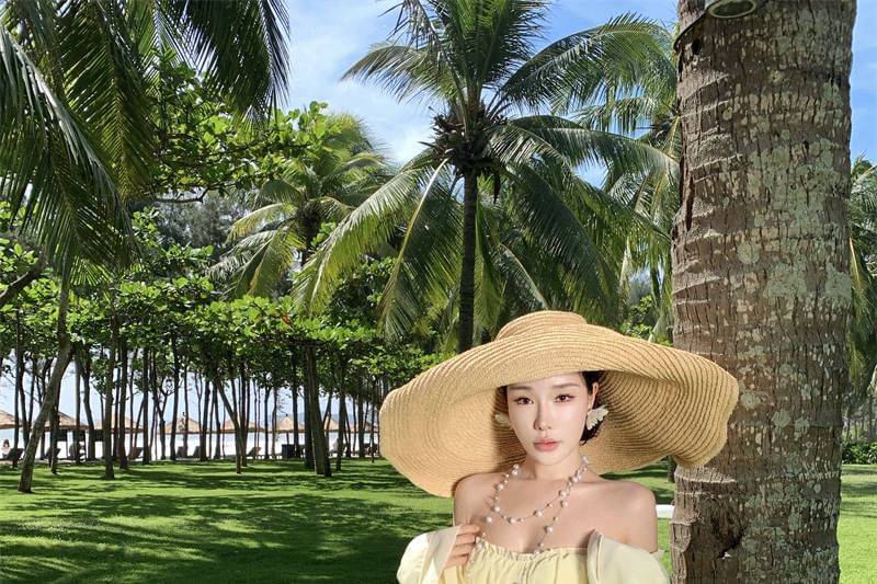 Off-Shoulder Frill Crop Top with Mid Rise Tiered Maxi A-Line Skirt Set
