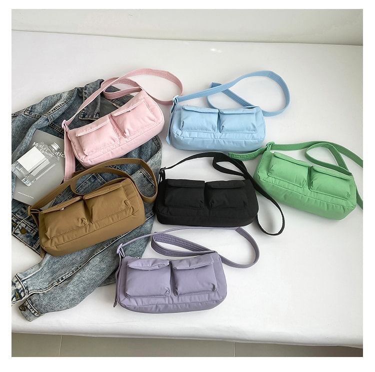 Textile Plain Shoulder Bag