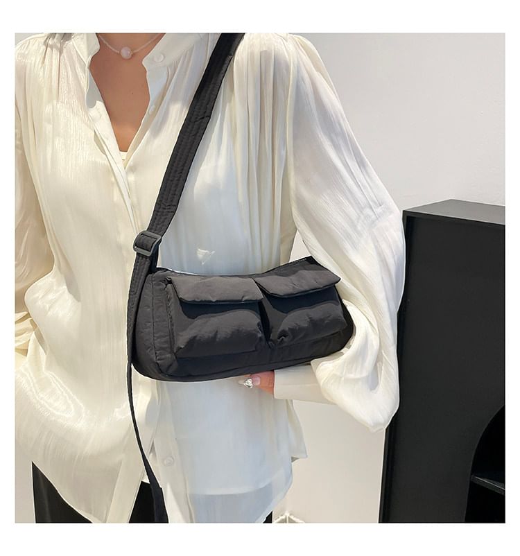 Textile Plain Shoulder Bag