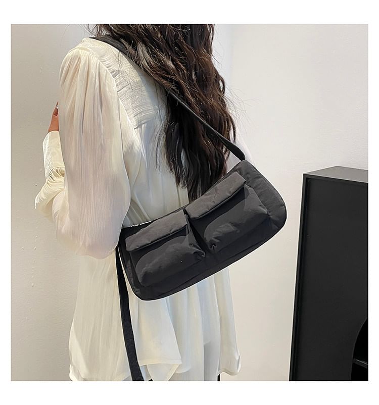 Textile Plain Shoulder Bag
