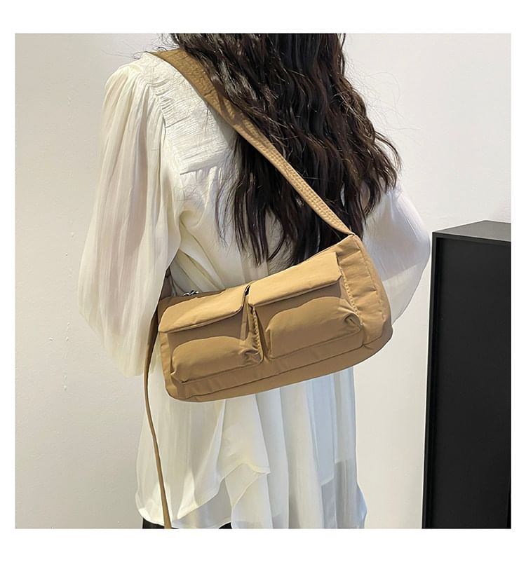 Textile Plain Shoulder Bag