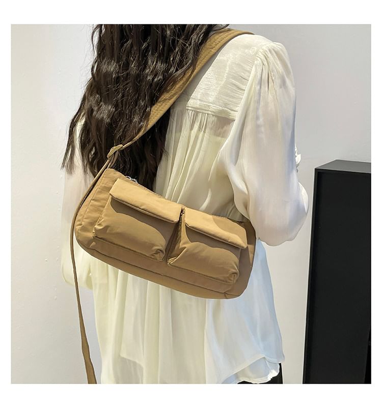 Textile Plain Shoulder Bag