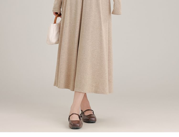 Set: Plain Open Front Crop Cardigan + Asymmetrical Ruched Camisole Top + High Waist Midi A-Line Skirt