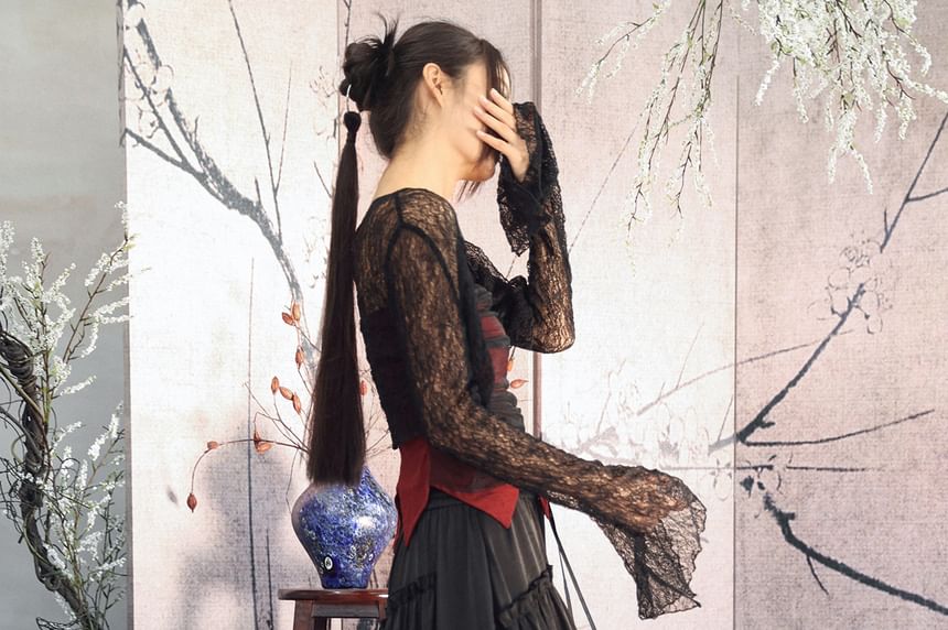Asymmetrical Midi A-Line Skirt - Altfashion Shop