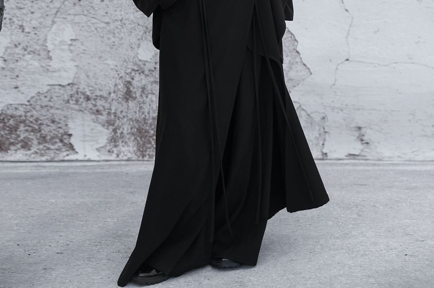 Asymmetrical Plain Open Front Cardigan