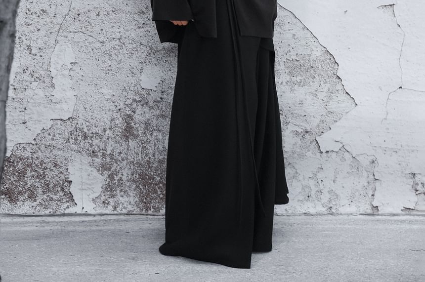 Asymmetrical Plain Open Front Cardigan