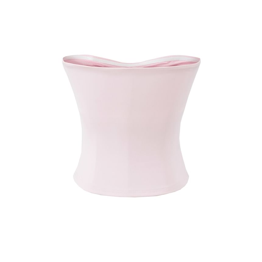 Strapless Solid Cropped Tube Top