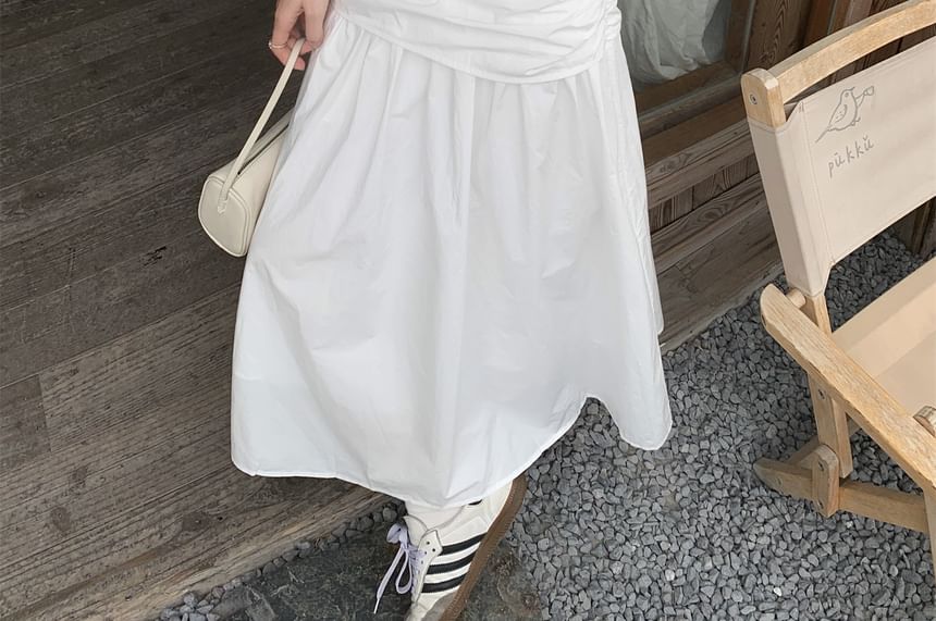 Crewneck Top & Maxi A-Line Skirt Set - Altfashion Shop
