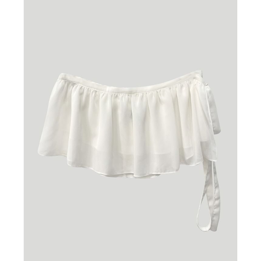 Wrap Mini Skirt with Tie Detail - Altfashion Shop