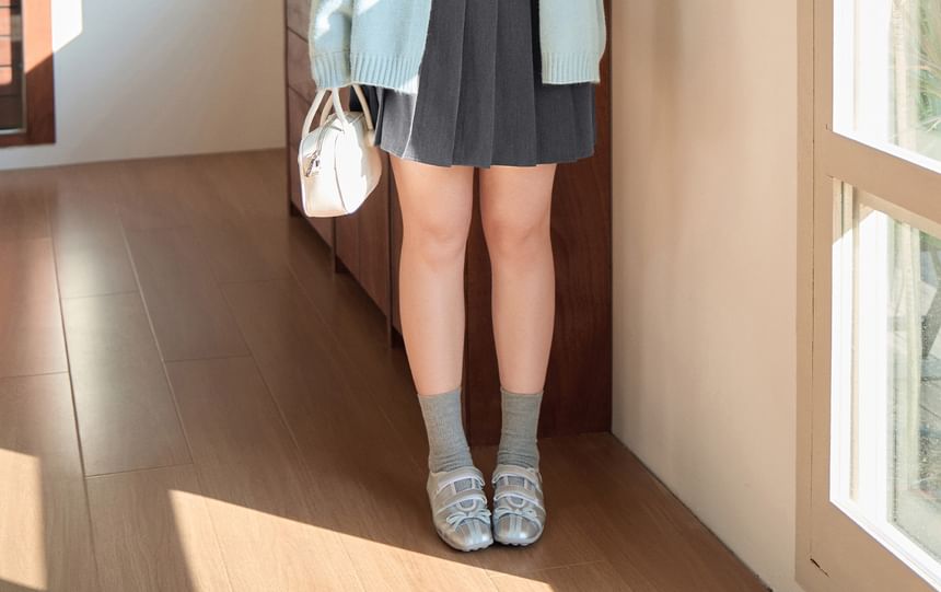V-Neck Plain Open Front Cardigan