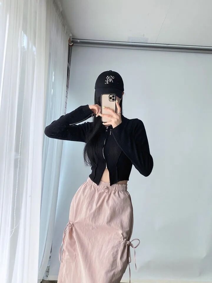 Solid Maxi Skirt - Altfashion Shop