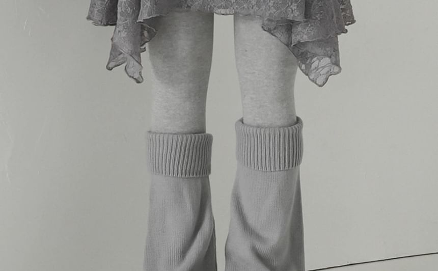 Asymmetrical Lace Mini Skirt - Altfashion Shop