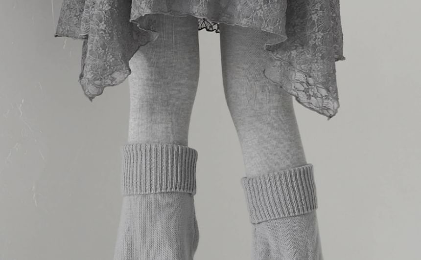 Asymmetrical Lace Mini Skirt - Altfashion Shop