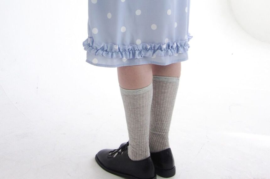 Polka Dot Midi Skirt - Altfashion Shop